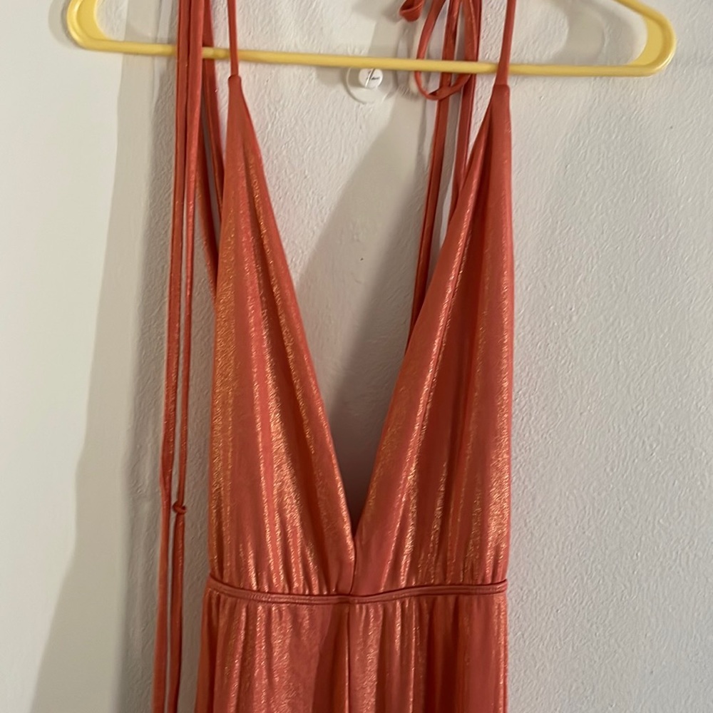 Good time USA jumpsuit pants evening version without back color orange size S